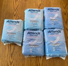 Attends Discreet Bladder Control Pads Moderate 100 Count 5 packs-New