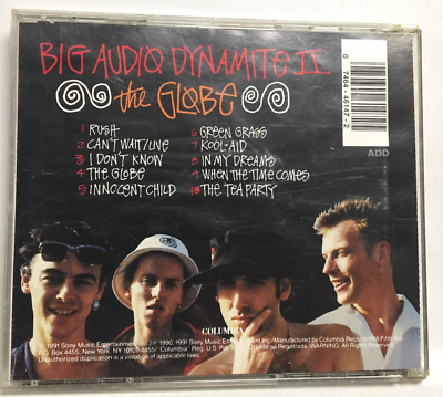 Big Audio Dynamite II - The Globe (CD,1991,Columbia,1st Edtn) Rare
