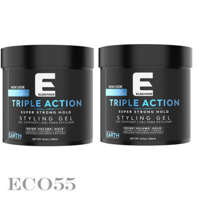 Elegance hair gel triple action earth extra strong hold 2 of 500ml