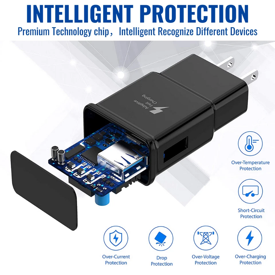 Adapter Fast Charger Type C With Android Phone Charging Cable For Samsung Galaxy - Image 2 of 4