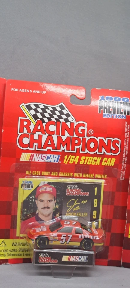Racing Champions 1996: Bobby Labonte # 18, Jason Keller #57 Richard Petty #43 Foto 3 de 4