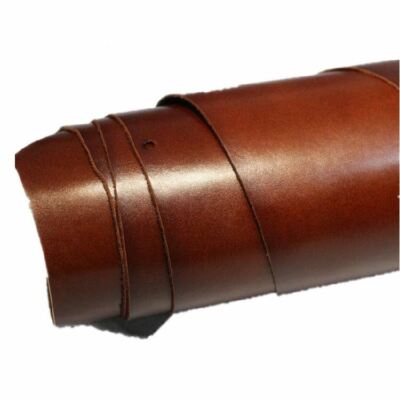 Umber/rufous color vegetable tanned cowhide leather craft material tochigi style