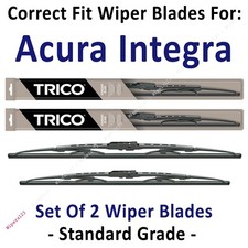 Wiper Blades 2-Pack Standard Wipers - fit 1990-1993 Acura Integra - 30200/190