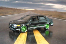 2004 Mitsubishi Evo Lancer Evolution Black Street Rod Johnny Lightning 164