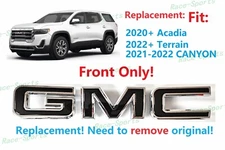Front Chrome Black GMC Emblem GMC 2020+ Acadia 2022+ Terrain 2021-2022 Canyon
