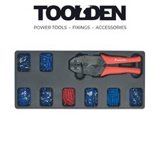 Sealey TBT16 Tool Tray with Ratchet Crimper & 325 Assorted Insulated Terminal Se