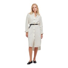 Madewell Corduroy Long-Sleeve Midi Shirtdress Women's Small Ivory