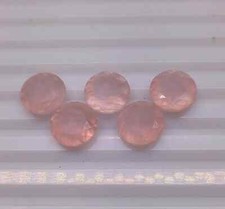 WHOLESALE NATURAL ROSE QUARTZ FACETED ROUND SHAPE LOOSE GEMSTONE