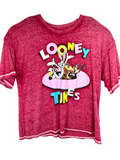 LOONEY TUNES Bugs Bunny TAZ Daffy Sz Youth XL Red Tee Shirt D6 NW/OTs