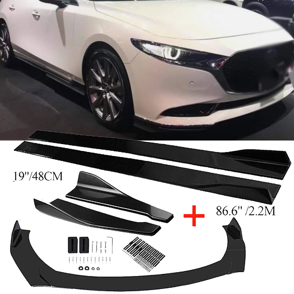 For Mazda3 Sport /Hatchback Front Bumper Lip Spoiler /Side Skirt/Rear Lip