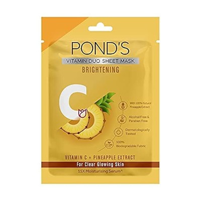 POND'S Vitamin C Brightening Sheet Mask With Pineapple Extract 25ml / Free Ship