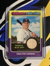 Daulton Varsho 2024 Topps Heritage #CCR-DV Clubhouse Collection Relic Blue Jays