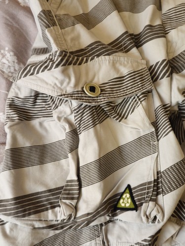 Volcom Stone Skout Mens Size 36 Striped Cargo Shorts Like New Free Post In Aus - Picture 7 of 15