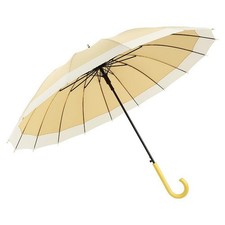 Automatic Open Umbrella Wooden J Stick Handle Windproof Rainproof Durable 210...
