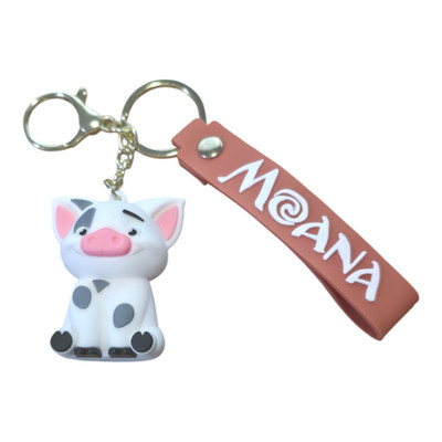 Pua The Pig From Moana Rubber Keychain Backpack Purse Zipper Charm New Free Ship