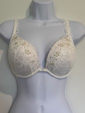 Victoria's Secret White Lace Plunge Bra