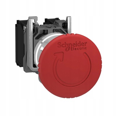 Schneider Electric XB4BS84441 Emergency Stop Push Button 22mm Red 2NC+1NO