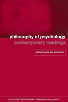 Philosophy Of Psychology Contemporary Readings Jose Luis Bermudez Taschenbuch