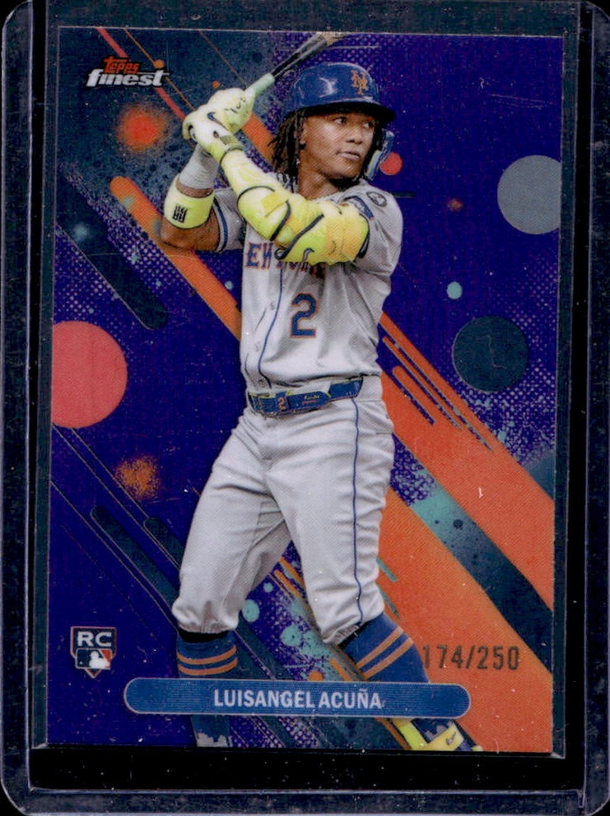 2025 Finest Luisangel Acuna Common RC Purple Refractor #174/250 Mets