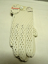 Vintage Guardsman White Knit 100 Nylon Gloves, One Size NOS 1950's-60's