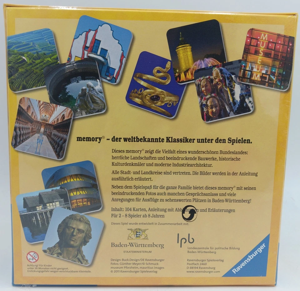 Ravensburger 26570 memory Baden - Württemberg Schwaben Bodeensee Schwarzwald NEU - Bild 3 von 4