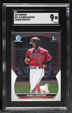 2023 Bowman Chrome Prospects Ruben Santana #BCP-42 SGC 9 MINT 14dq