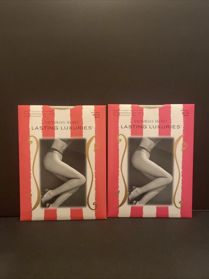 Victoria’s Secret Lujos Duraderos Transparente a la Cintura Lote de 2 ~ Natural Talla M Nuevo Foto 2 de 4