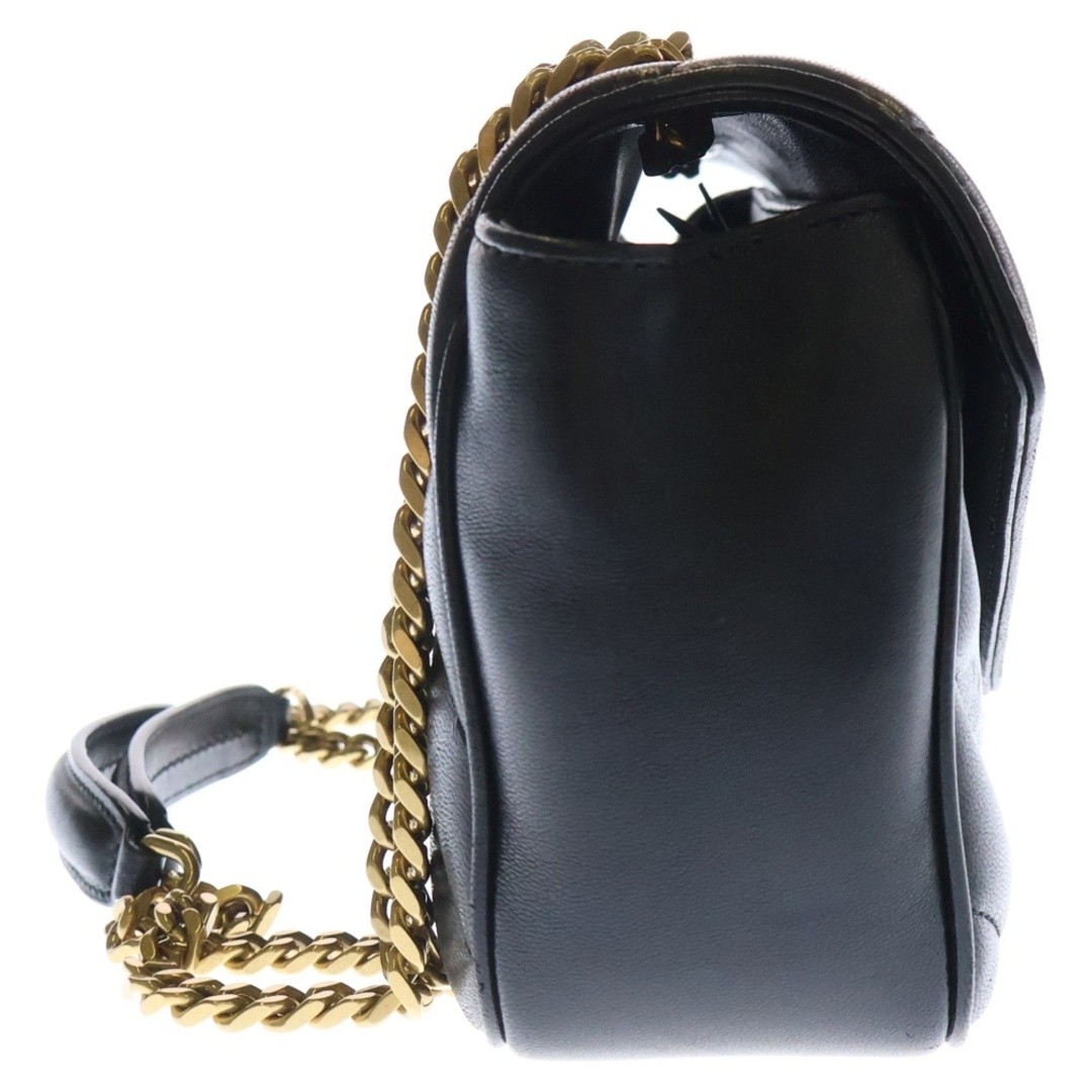 Borsa a tracolla Saint Laurent Paris Lulu piccola catena pelle di agnello matelassé nera usata