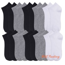 120 Pair Men Women Assorted Ankle Low Cut Sport Running Socks 9-11 Wholesale Lot