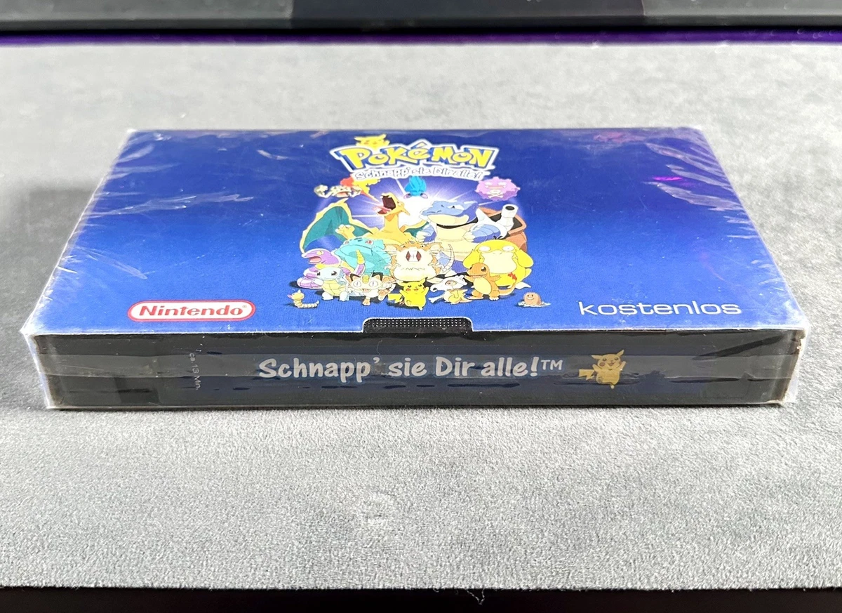 Pokémon Promo VHS (1999) Kassette "Schnapp' sie dir alle!" Rot Blau NEU - SEALED