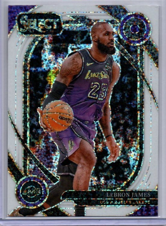 2024-25 Panini Select LeBron James White Sparkle Prizms Courtside SSP