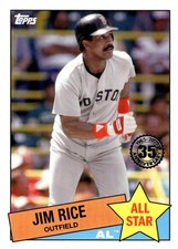 2020 Topps #85AS-34 Jim Rice 1985 Topps Baseball 35th Anniversary All-Stars