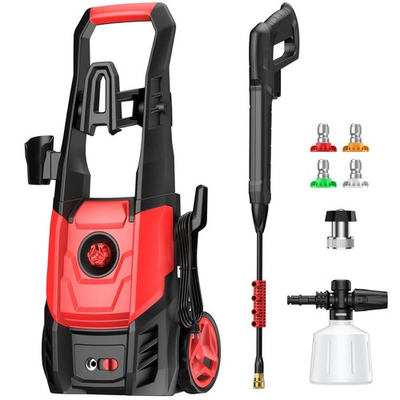 #ad #ad Electric Pressure Washer w Foam Cannon amp; 4 Quick Connect Nozzles $122.21