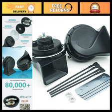 12V Waterproof Dual-Tone Car Horn Kit - Loud Sound, Easy Install, Universal Fit