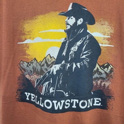 NWT Yellowstone Dutton Ranch TShirt Mens 2XLarge Rust Rip Wheeler Montana Unisex