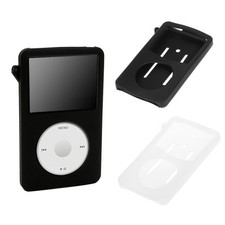 Custodia Silicone per Apple iPod Classic 5°/6°/7° Colori Sottili - Nero/Bianco