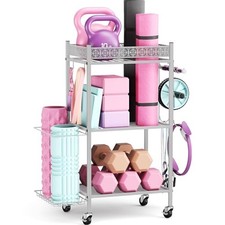 Yoga Mat Storage Rack, Home Gym Storage Rack, Workout Storage for Yoga GRAY