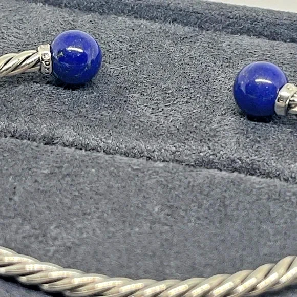 David Yurman Solari Bead Bracelet with Diamonds and Lapis Lazuli medium - Image 2 of 4
