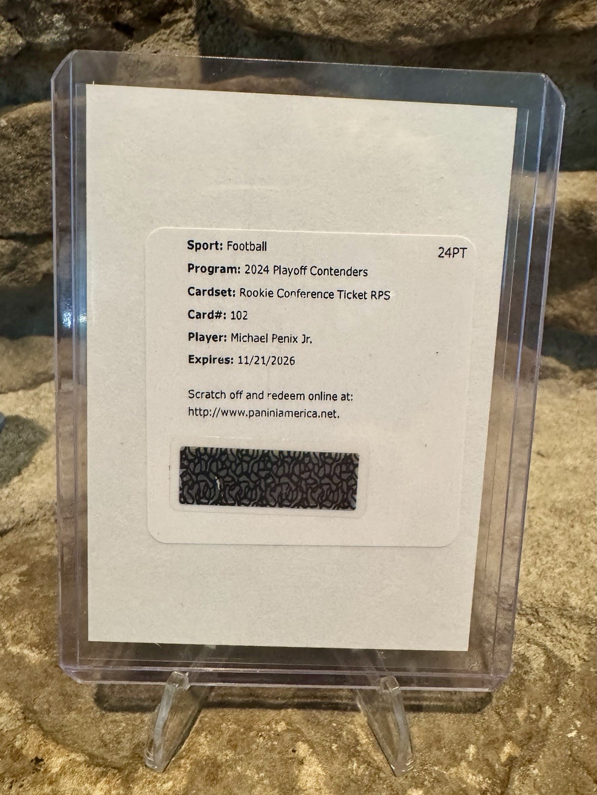 2024 Panini Contenders Michael Penix Jr. Rookie Conference Ticket RPS Auto /75