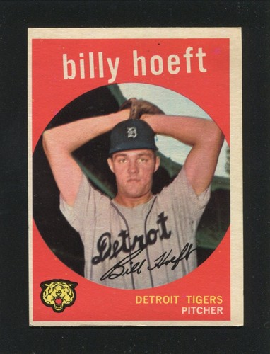 Billy Hoeft #343 1959 Topps card