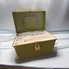 BNIB VINTAGE Wil-hold Mini Sewing Chest Multi Use. 9.5” Width 6” Height Retro Gr