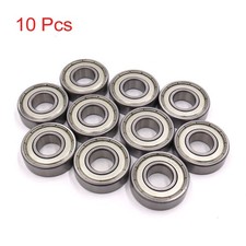 Image of 10 Pcs 6203Z 17 x 40 x 12mm Double Shielded Deep Groove Radial Ball Bearing