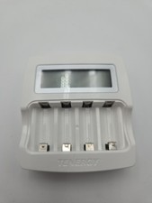 Tenergy 02460 Class 2 Battery Charger w/ Power Adapter   4-Slot LCD   For...