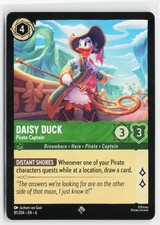 Daisy Duck - Pirate Captain 81/204 Super Rare Azurite Sea Lorcana Near Mint