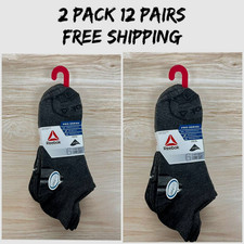 Reebok  Men's Pro Series Cotton Low Cut Socks, 2 6-Pack  Free Ship