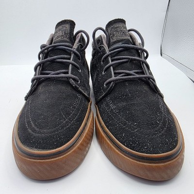 Nike SB Zoom Stefan Janoski Mid Mens Size 9 Black Brown Sneaker