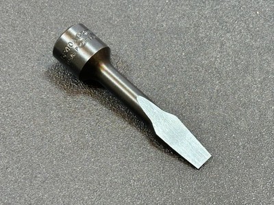 NEW Proto Tools USA J5240A 3/8'' Drive Slotted Flat Screwdriver Bit Socket, 5/16''