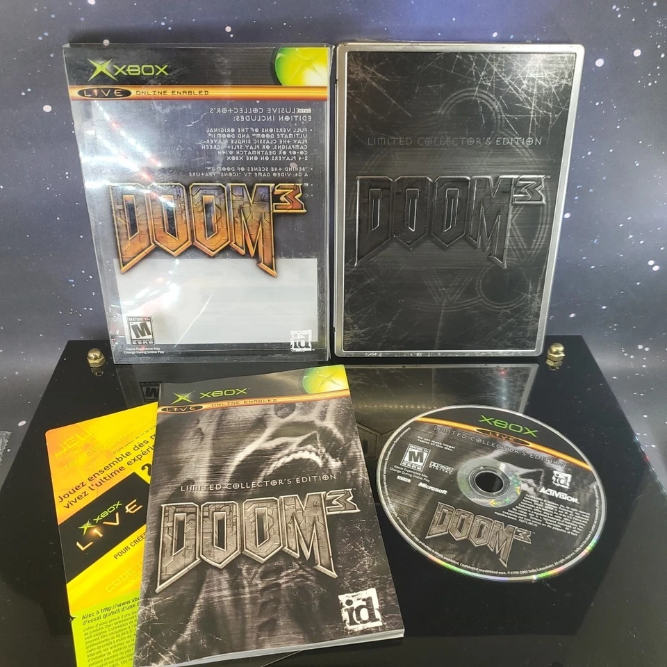 Lote de 5 juegos Xbox originales en caja original - DOOM3, WOLFENSTEIN, RAINBOW 6, STAR WARS, MOH Foto 2 de 4
