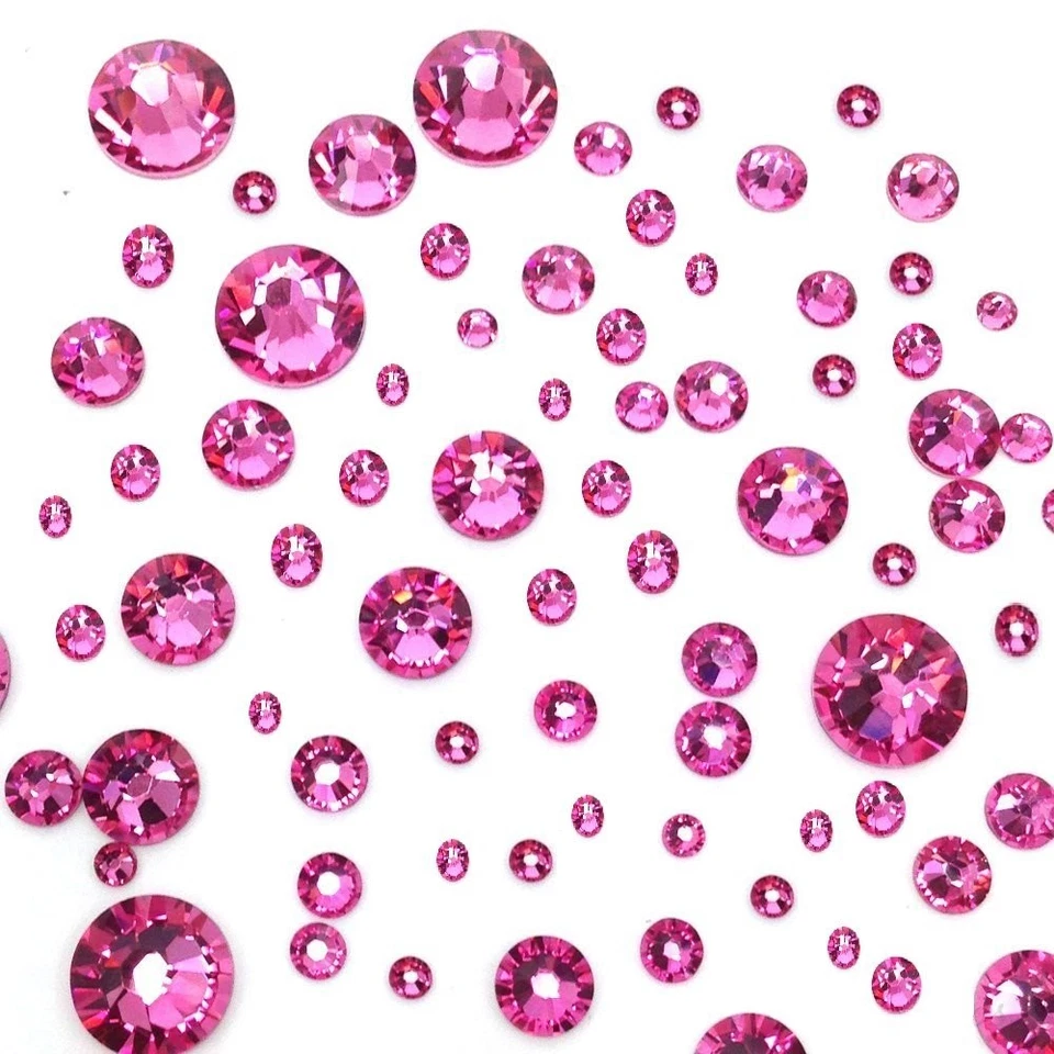 ROSA (209) Rosa 144 Piezas Swarovski 2058/2088 Cristal Flatbacks Rosa Estrás... Foto 3 de 4