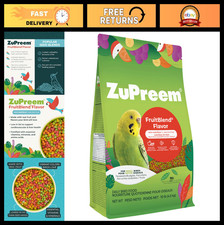 FruitBlend Bird Food Pellets for Parakeets, Budgies & Doves - 10 lb Bag, USA Mad